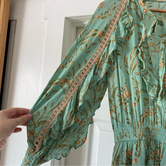 Spell & The Gypsy Maisie Playdress In Vintage Turquoise - Picture 4 of 9